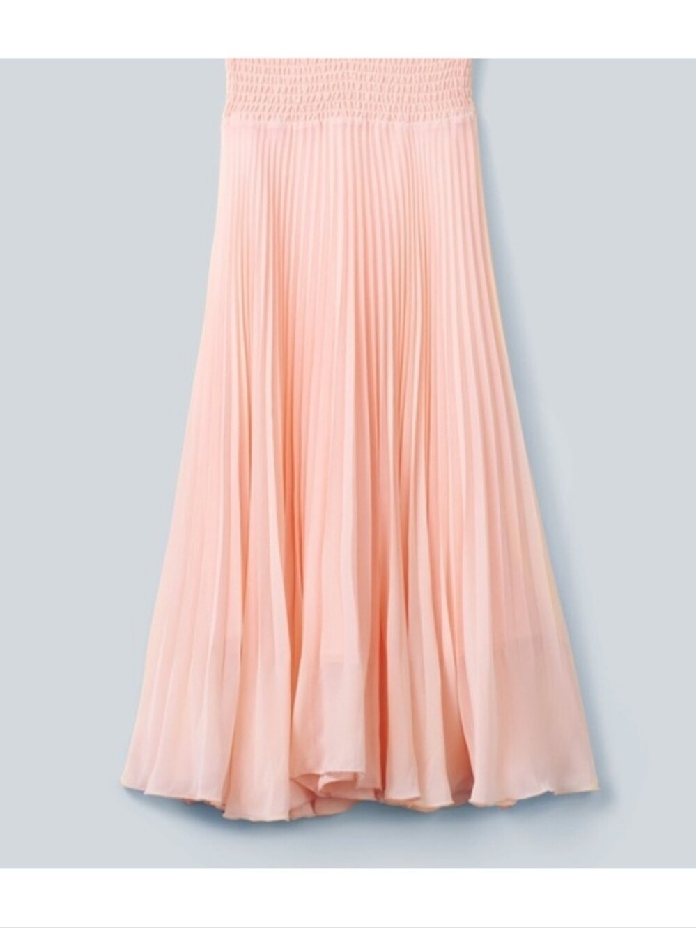 ARITZIA | Wilfred Deesse Pleated Midi Skirt Peach Pink Orange Sz XXS